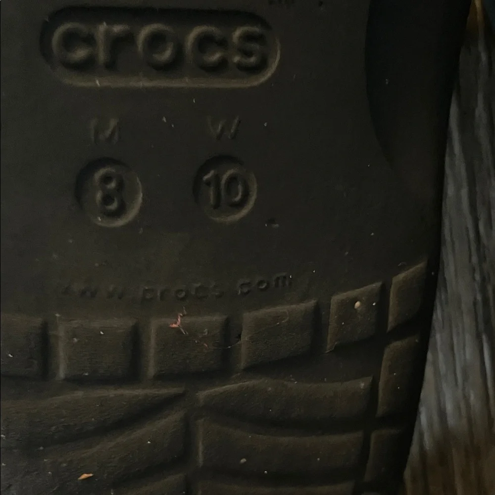 CROCS Black Slide Sandals - Picture 3 of 3